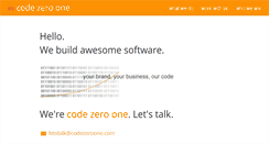 Desktop Screenshot of codezeroone.com