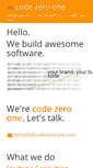 Mobile Screenshot of codezeroone.com